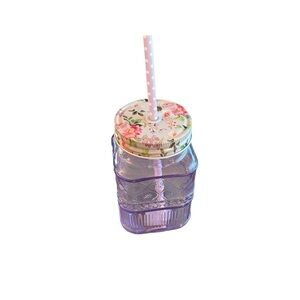 Market Square glass jar tumbler new without tag.